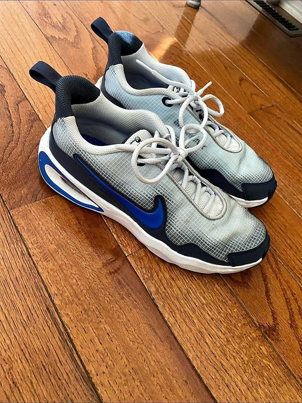 Blue & White Athletic Shoes